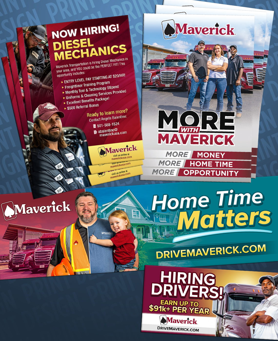 Graphic Design services for printed media