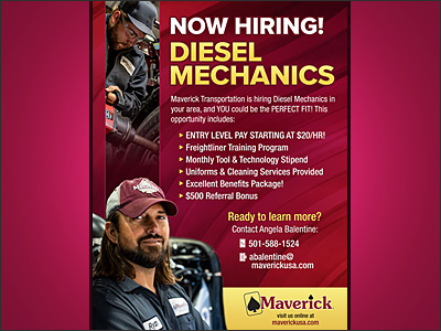 Flyer for job recruitment used in print and email